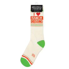 Load image into Gallery viewer, Gumball Poodle - I ❤️ Ranch Dressing Gym Crew Socks
