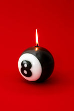 Load image into Gallery viewer, 54 Celsius - Classic 8-Ball Candle  - 4” Dia., 50 Hr Burn, Black &amp; White
