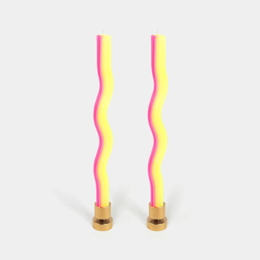54 Celsius - Wiggle Candles - Yellow & Pink (2 Pack) - 11