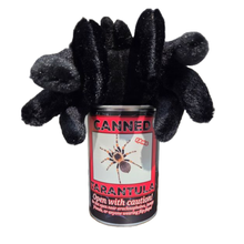 Load image into Gallery viewer, Canned Gifts - Canned Tarantula - Bug Insect Plush Gift in Can w/Jokes
