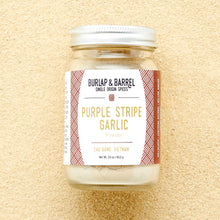 Load image into Gallery viewer, Burlap &amp; Barrel - Purple Stripe Garlic - Single Origin Spice &amp; Seasoning
