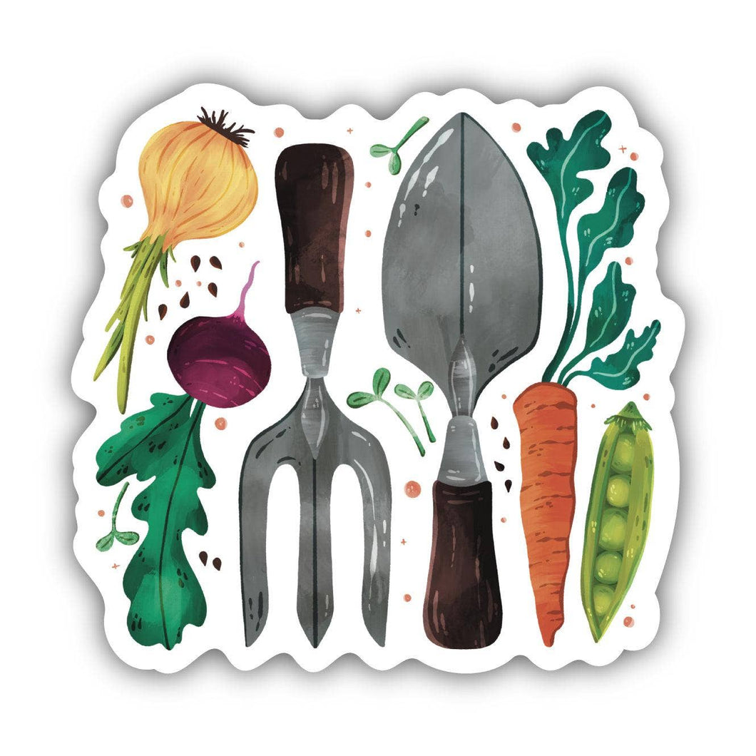 Big Moods - Garden Tools and Vegetables Sticker