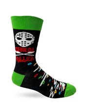 Load image into Gallery viewer, Fabdaz - Cereal Killer Men&#39;s Novelty Crew Socks
