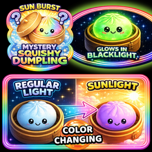 Load image into Gallery viewer, Novelty Brands - Fun Doh Color Changing Dumpling Squishy Toy - 12/Display

