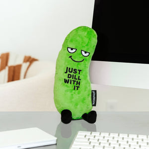 Punchkins - Just Dill With It Pickle Plushie, Cute, Gift, Funny