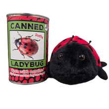 Load image into Gallery viewer, Canned Gifts - Canned Ladybug - Bug Insect Plush Gift in Can w/Jokes
