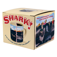 Load image into Gallery viewer, Unemployed Philosophers Guild - Shark! Heat-Changing Coffee Mug
