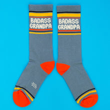 Load image into Gallery viewer, Gumball Poodle - Badass Grandpa Gym Crew Socks
