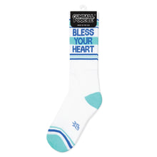 Load image into Gallery viewer, Gumball Poodle - Bless Your Heart Gym Crew Socks
