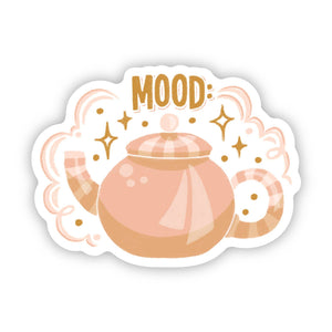 Big Moods - "Mood" Aesthetic Teapot Stars Sticker