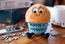 Load image into Gallery viewer, Punchkins - Muffin Plushie, Just Kiddin&#39; Plush for kids and tweens
