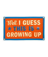 Load image into Gallery viewer, Oxford Pennant - Well, I Guess This Is Growing Up Camp Flag • blink-182 x Oxford Pennant

