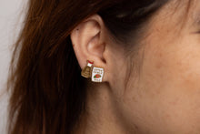 Load image into Gallery viewer, Yellow Owl Workshop - Soy Sauce &amp; Rice Earrings - Gold Foodie Statement Earrings
