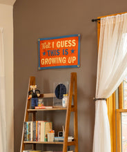 Load image into Gallery viewer, Oxford Pennant - Well, I Guess This Is Growing Up Camp Flag • blink-182 x Oxford Pennant
