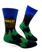 Load image into Gallery viewer, Fabdaz - May The Forest Be With You Men&#39;s Novelty Crew Socks
