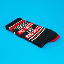 Load image into Gallery viewer, Gumball Poodle - There&#39;s No Taste Like Bad Taste Gym Crew Socks
