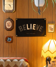 Load image into Gallery viewer, Oxford Pennant - The Best Part of Believe Is The Lie Camp Flag • Fall Out Boy x Oxford Pennant
