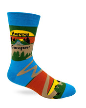 Load image into Gallery viewer, Fabdaz - Happy Camper Men&#39;s Novelty Crew Socks
