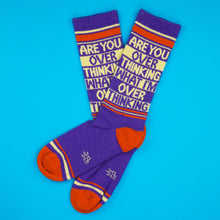 Load image into Gallery viewer, Gumball Poodle - Are You Over Thinking What I&#39;m Over Thinking? Gym Crew Socks
