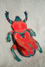 Load image into Gallery viewer, East End Press - SCARAB BEETLE GREETING CARD
