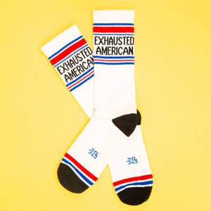 Gumball Poodle - Exhausted American Gym Crew Socks