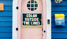 Load image into Gallery viewer, Oxford Pennant - Color Outside The Lines Camp Flag
