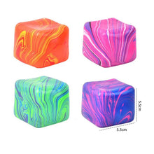 Load image into Gallery viewer, Auraquise - Marbled Nice Cube  Slow Rising Stress Relief Squeeze Toy Boxed Set
