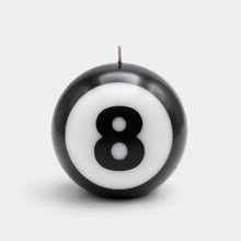 Load image into Gallery viewer, 54 Celsius - Classic 8-Ball Candle  - 4” Dia., 50 Hr Burn, Black &amp; White
