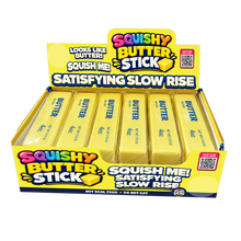 Load image into Gallery viewer, Novelty Brands - Fun Doh 6" Butter Stick Slow Rise Fidget Toy - 12/Display
