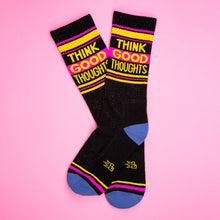 Load image into Gallery viewer, Gumball Poodle - Think Good Thoughts Gym Crew Socks
