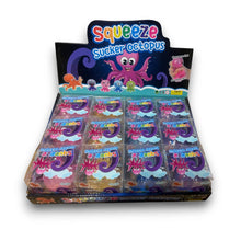 Load image into Gallery viewer, K &amp; S WHOLESALE INC - Squeeze Suction Cup Octopus 12ct PDQ
