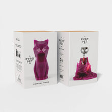 Load image into Gallery viewer, 54 Celsius - PyroPet Kisa Cat Skeleton Candle - 7&quot; Tall, Burgundy
