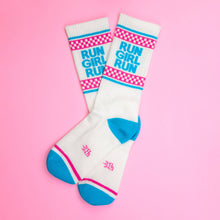 Load image into Gallery viewer, Gumball Poodle - Run Girl Run Gym Crew Socks
