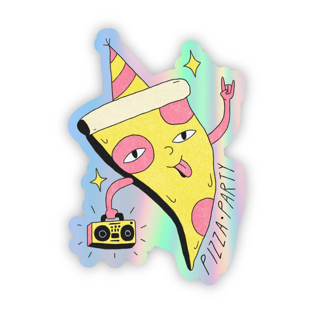 Big Moods - Pizza Party Holographic Sticker