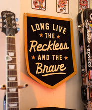 Load image into Gallery viewer, Oxford Pennant - Long Live the Reckless and the Brave Camp Flag • All Time Low x Oxford Pennant
