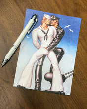 Load image into Gallery viewer, Peachy Kings / Kweer Cards - Tom of Finland Postcard "PIER PALS" (Gay, Queer, LGBTQ) (Cop
