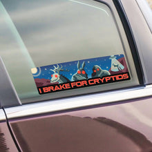 Load image into Gallery viewer, Big Moods - I Brake For Cryptids Bumper Sticker - Large
