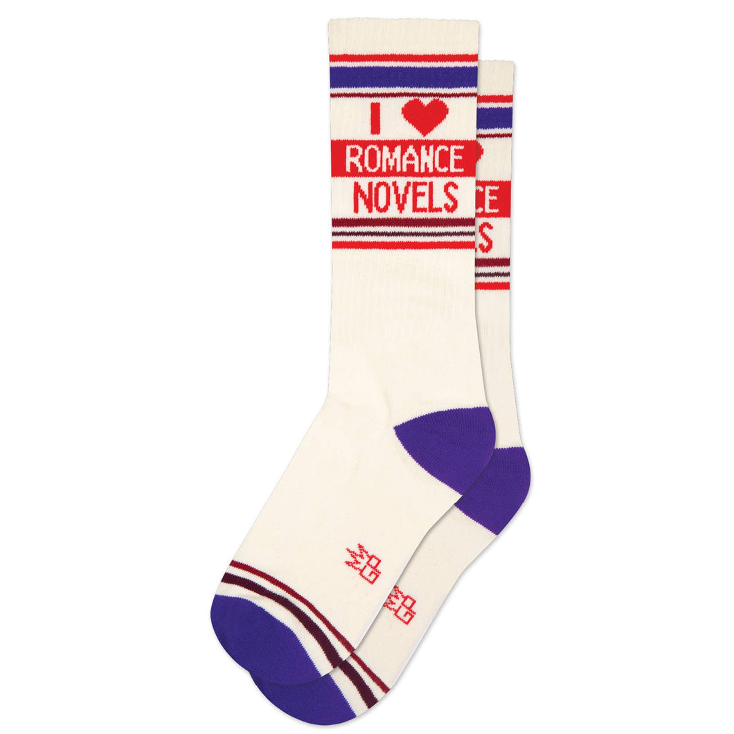 Gumball Poodle - I ❤️ Romance Novels Gym Crew Socks
