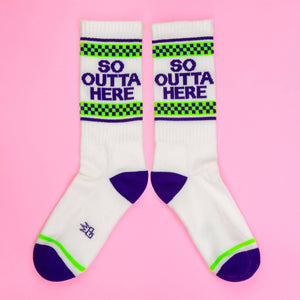 Gumball Poodle - So Outta Here Gym Crew Socks