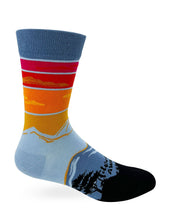 Load image into Gallery viewer, Fabdaz - Adventure Awaits Men&#39;s Novelty Crew Socks
