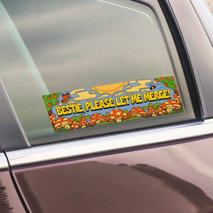Big Moods - Bestie, Please Let Me Merge! Large Sticker