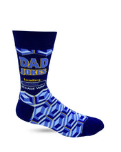 Load image into Gallery viewer, Fabdaz - Dad Jokes Loading... Please Wait Men&#39;s Novelty Crew Socks
