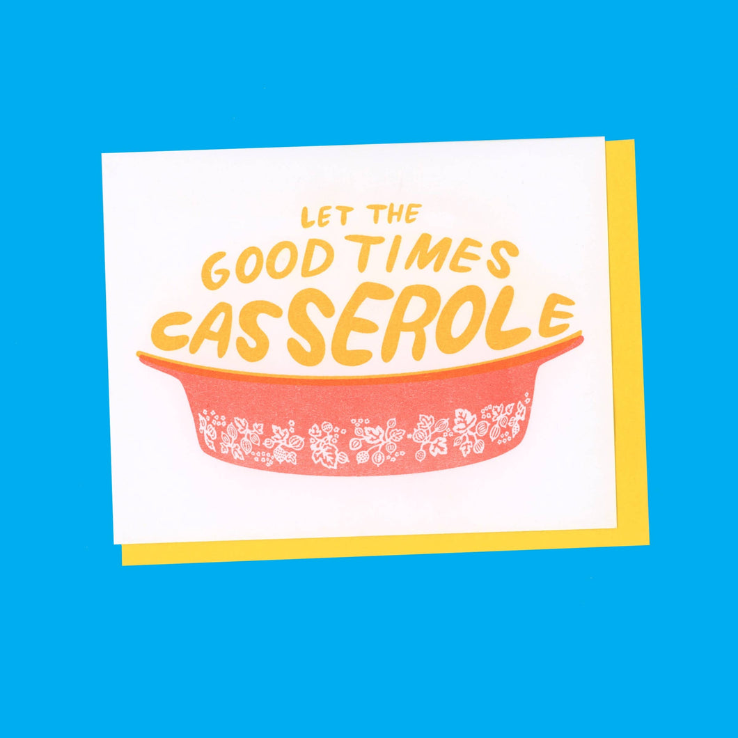 EEW art & cards - Casserole Risograph Card