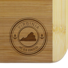 Load image into Gallery viewer, Totally Bamboo - Virginia State Stamp Series 11&quot; Cutting Board
