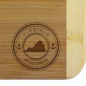 Totally Bamboo - Virginia State Stamp Series 11" Cutting Board