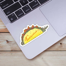 Load image into Gallery viewer, Big Moods - Taco-saurus Stegosaurus Dinosaur Sticker
