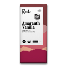 Load image into Gallery viewer, Raaka Chocolate - Amaranth Vanilla Chocolate Bar - Certified Bird Friendly
