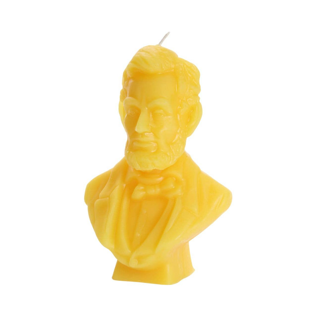Big Dipper Wax Works - Abraham Lincoln Candle – 100% Beeswax – 6” Handcrafted