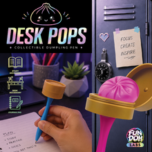 Load image into Gallery viewer, Novelty Brands - Fun Doh Squishy Dumpling Pen Desk Pop Variety - 12/Display
