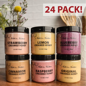 Nate's Nectar - Creamed Honey 24 Pack